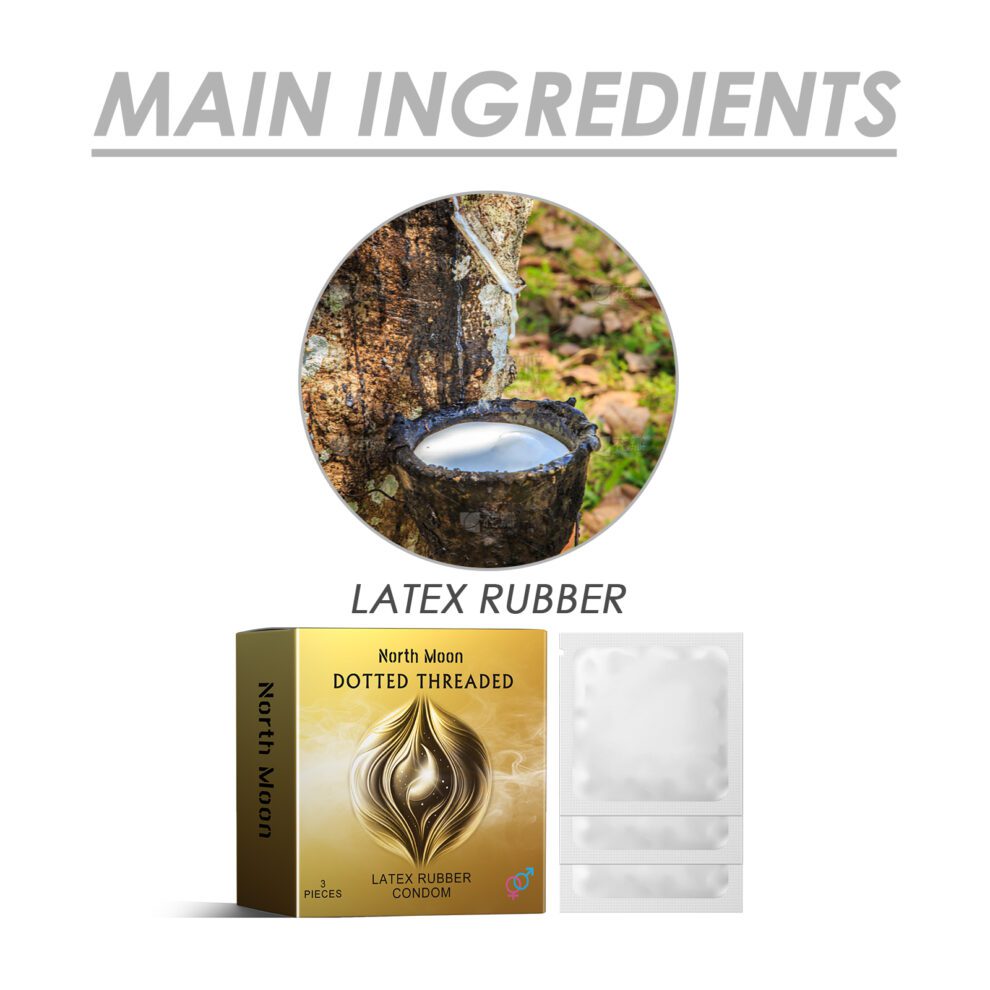 North Moon Latex Condom, Natural Couple Intimacy Care - Image 5