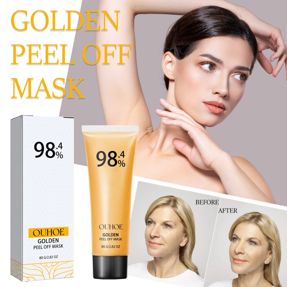 OUHOE 24K Gold Peel Mask - Gentle Daily Care for Glowing Skin - Image 2