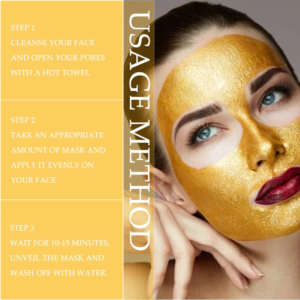 OUHOE 24K Gold Peel Mask - Gentle Daily Care for Glowing Skin - Image 6