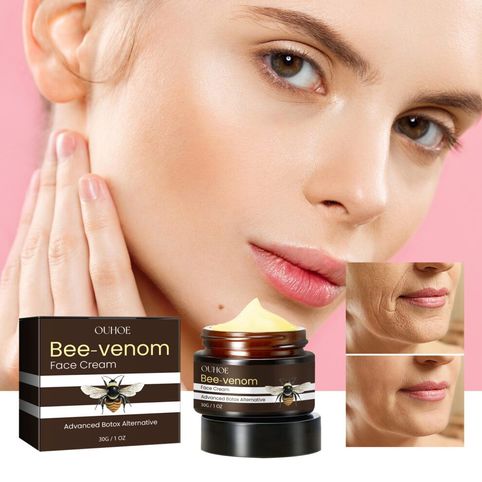 OUHOE Bee Venom Face Cream - Daily Glow, Natural Moisturizing Firming - Image 2