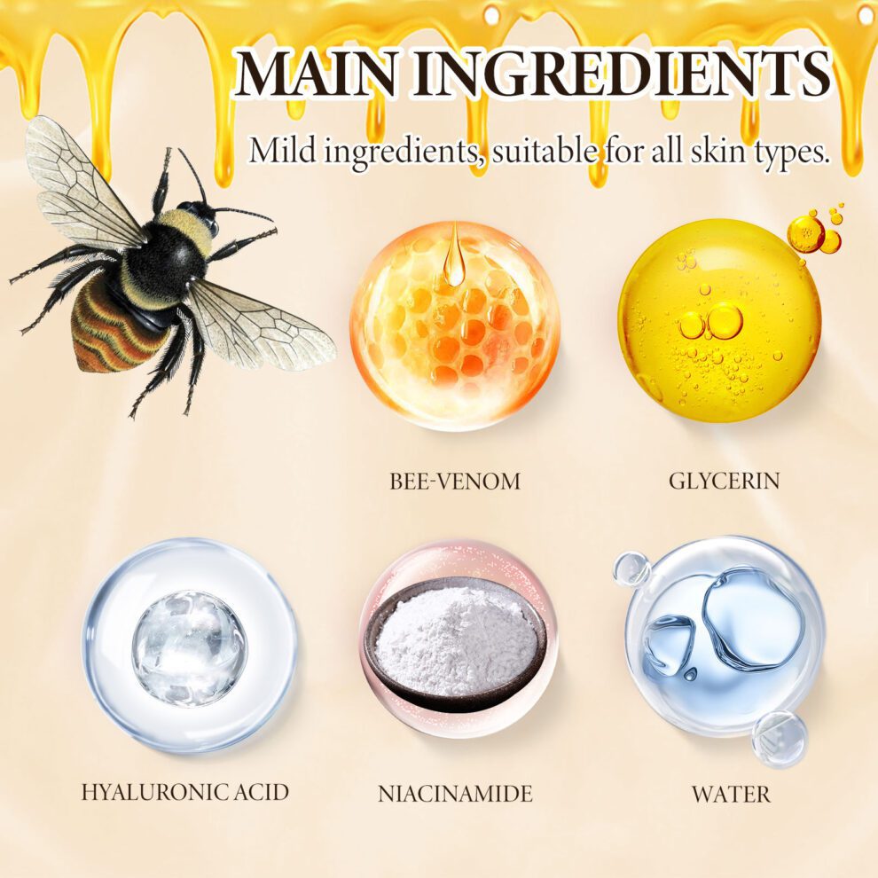 OUHOE Bee Venom Face Cream - Daily Glow, Natural Moisturizing Firming - Image 5
