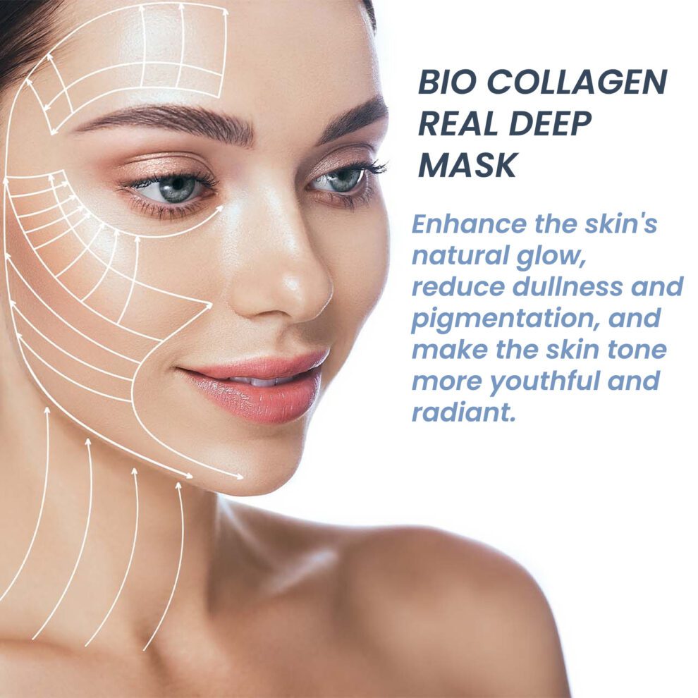 OUHOE Bio-Collagen Daily Glow Mask - Natural Hydration, Smooth Skin - Image 3