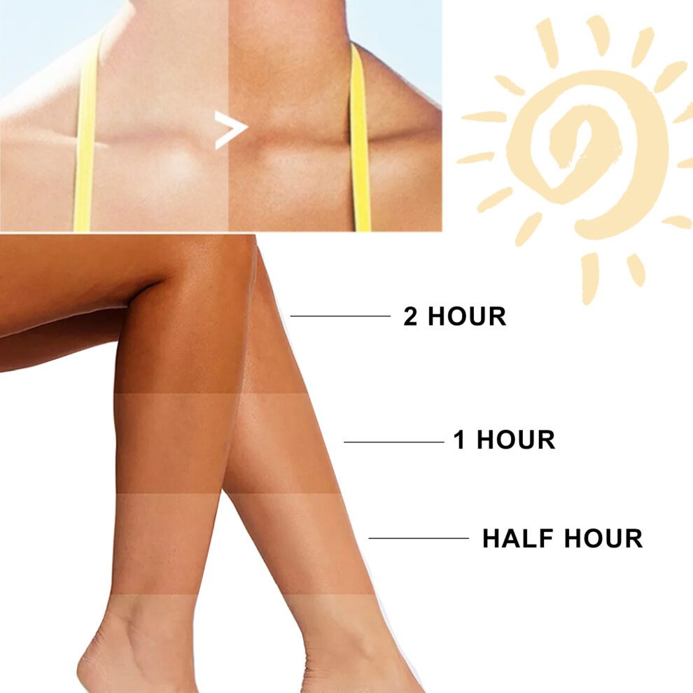 OUHOE Black Aloe Tanning Gel – Natural Daily Glow for Beach Days - Image 3