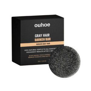 OUHOE Black Hair Soap - Natural Daily Care for Shiny Tresses