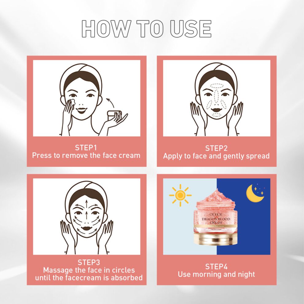 OUHOE Dragon Blood Cream - Daily Hydration for Radiant, Glowing Skin - Image 6