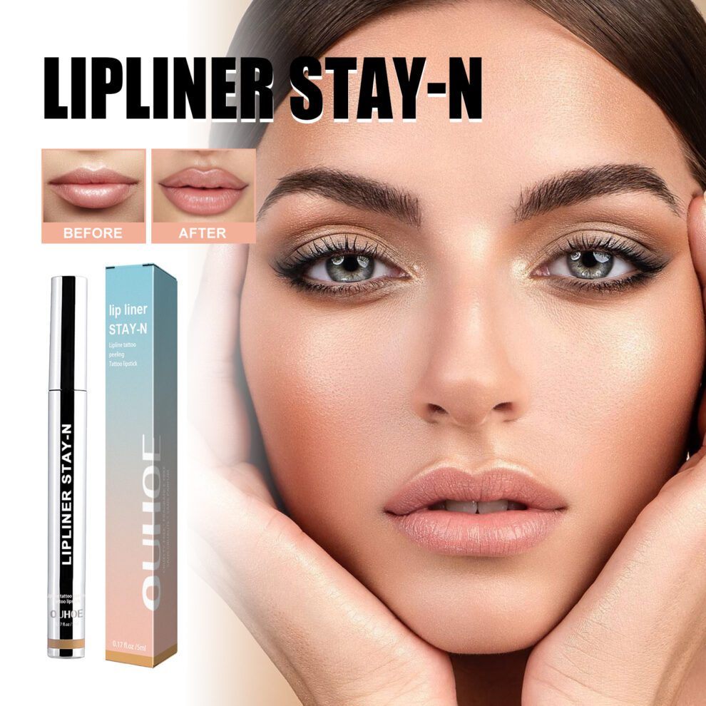 OUHOE Lip Liner (Light Brown) – Natural Daily Care for Soft Lips - Image 2