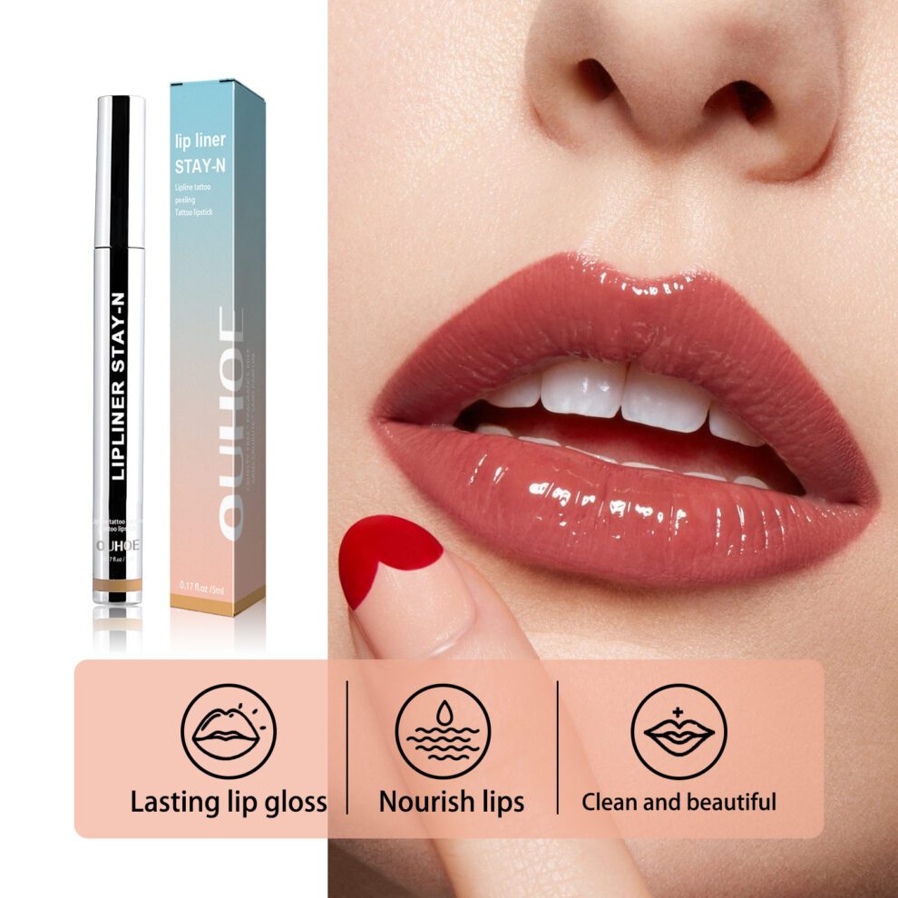 OUHOE Lip Liner (Light Brown) – Natural Daily Care for Soft Lips - Image 4