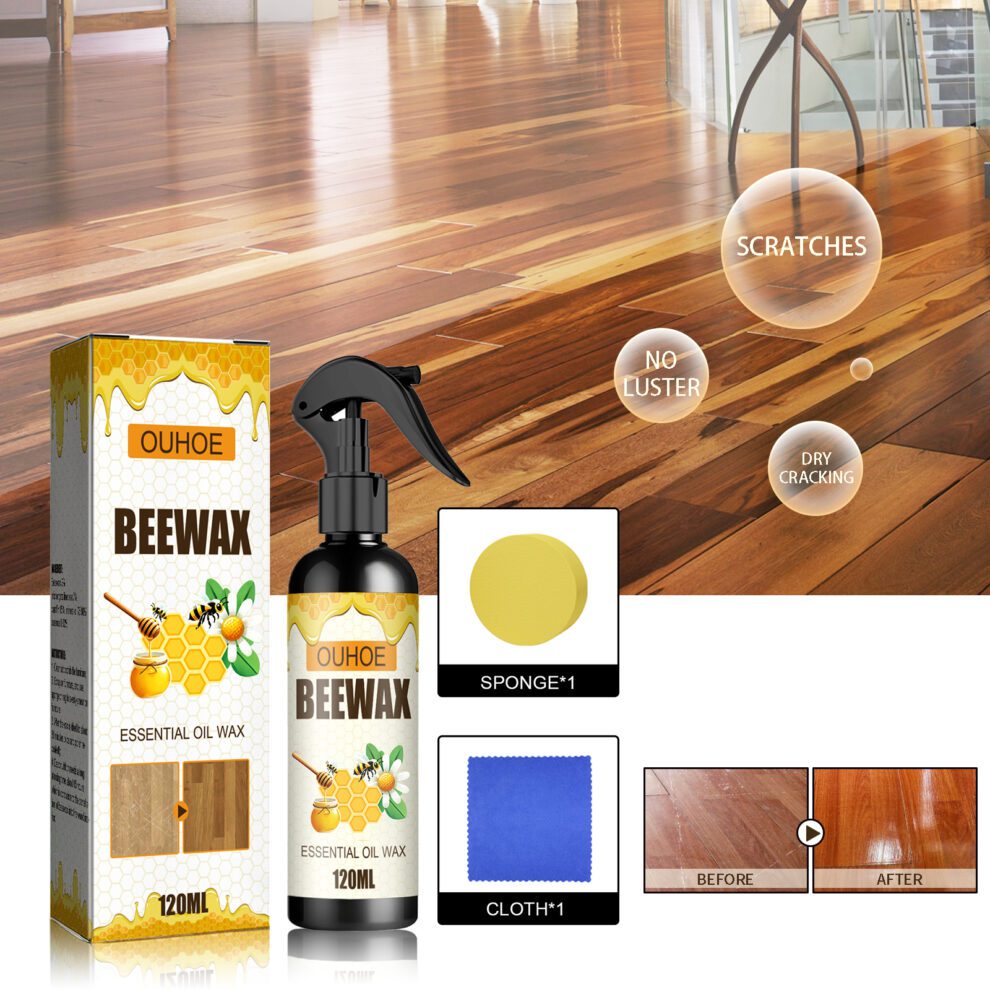 OUHOE Natural Beeswax Spray – Gentle Daily Care for Furniture & Floors - Image 2