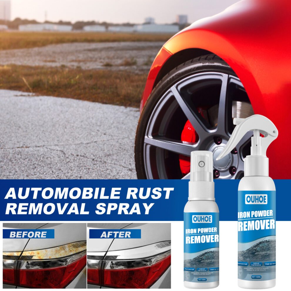 OUHOE Natural Car Rust Remover Spray - Gentle Daily Shine Care - Image 2