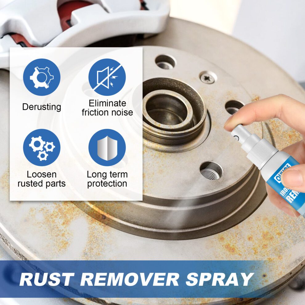 OUHOE Natural Car Rust Remover Spray - Gentle Daily Shine Care - Image 3