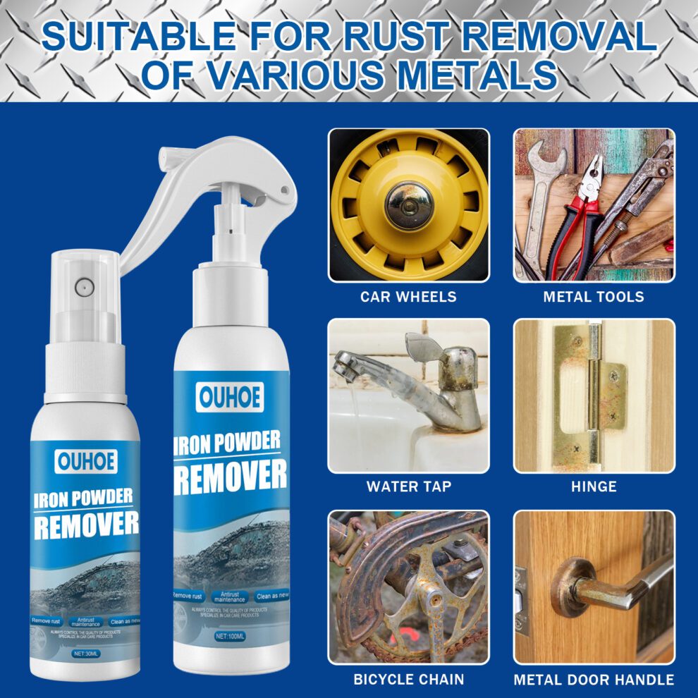 OUHOE Natural Car Rust Remover Spray - Gentle Daily Shine Care - Image 4