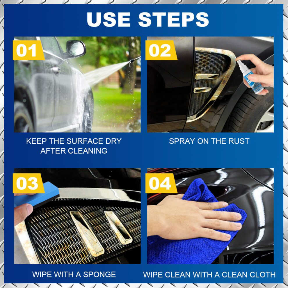 OUHOE Natural Car Rust Remover Spray - Gentle Daily Shine Care - Image 5