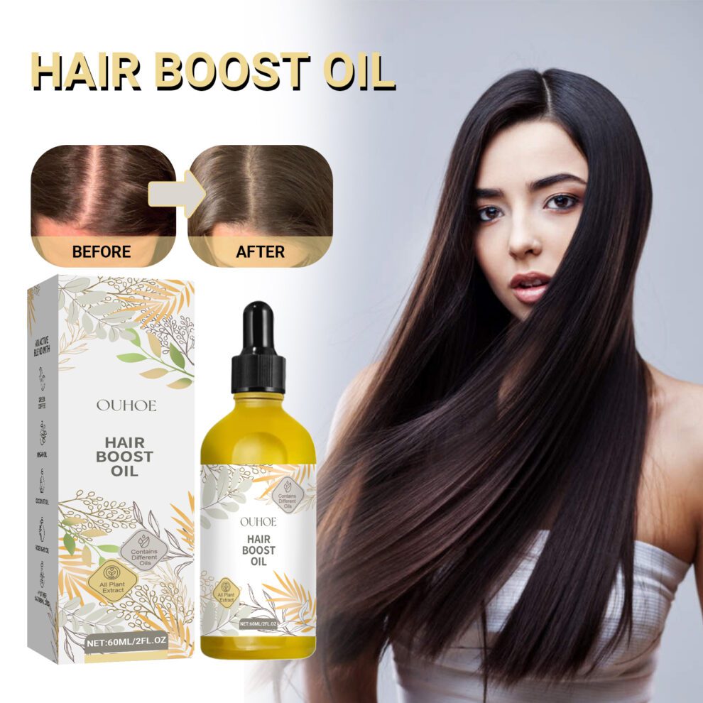 OUHOE Natural Hair Oil - Rosemary, Castor, Coconut | Gentle Daily Care & Soft Shine - Image 2