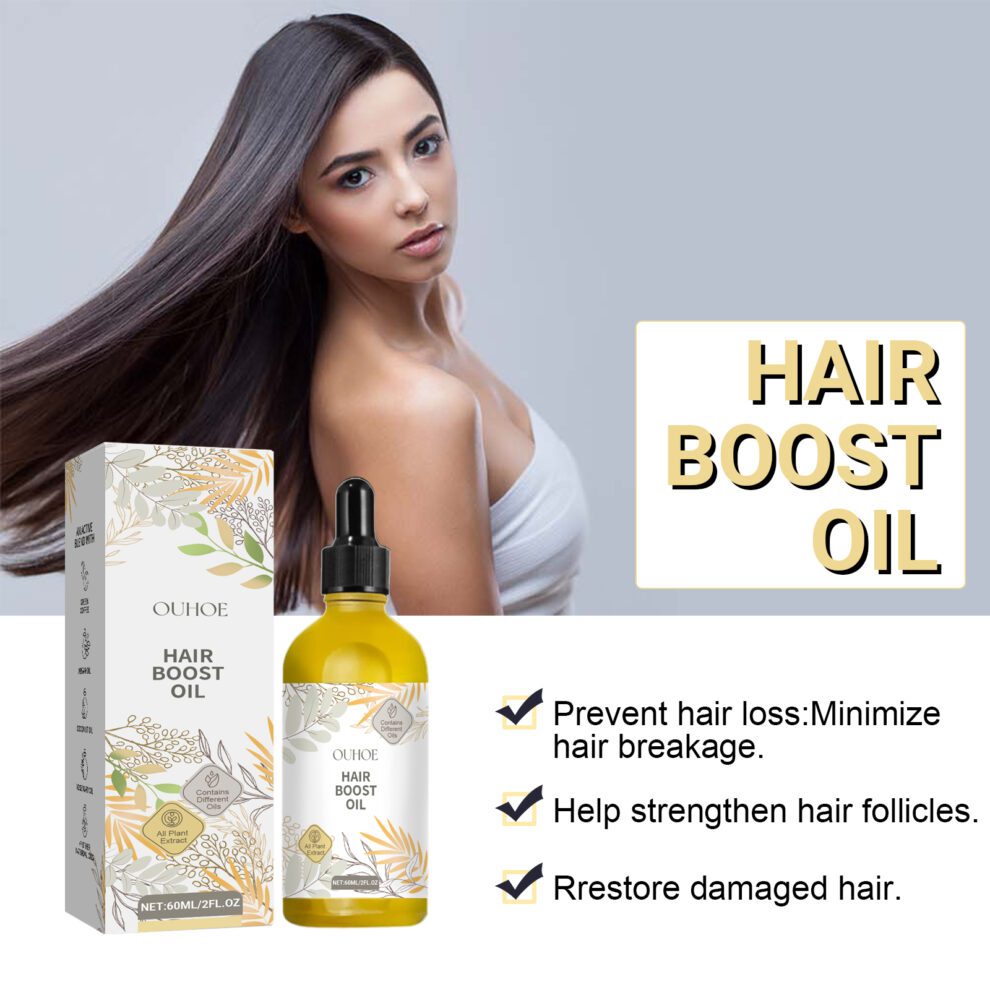 OUHOE Natural Hair Oil - Rosemary, Castor, Coconut | Gentle Daily Care & Soft Shine - Image 4