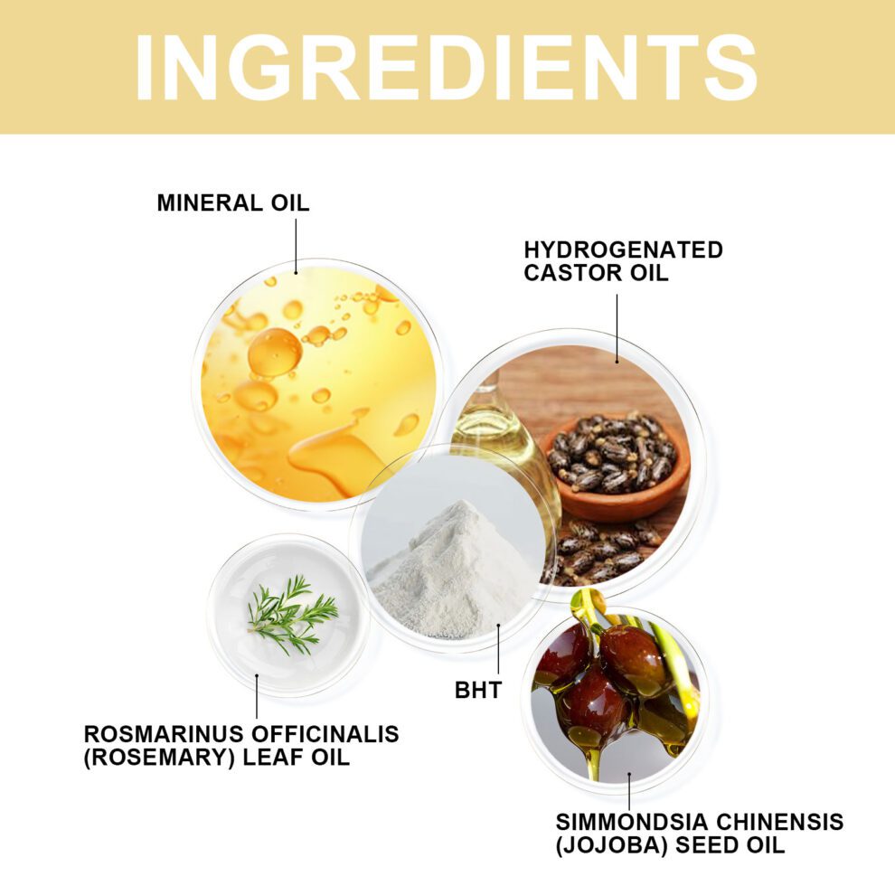 OUHOE Natural Hair Oil - Rosemary, Castor, Coconut | Gentle Daily Care & Soft Shine - Image 5