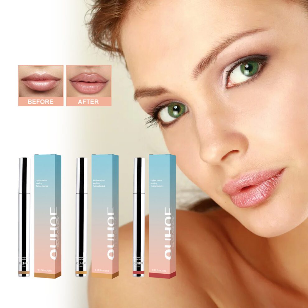 OUHOE Natural Lip Liner (Burgundy) – Nourish Lips Daily with Plump Glow - Image 2