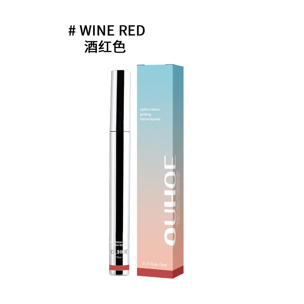 OUHOE Natural Lip Liner (Burgundy) – Nourish Lips Daily with Plump Glow