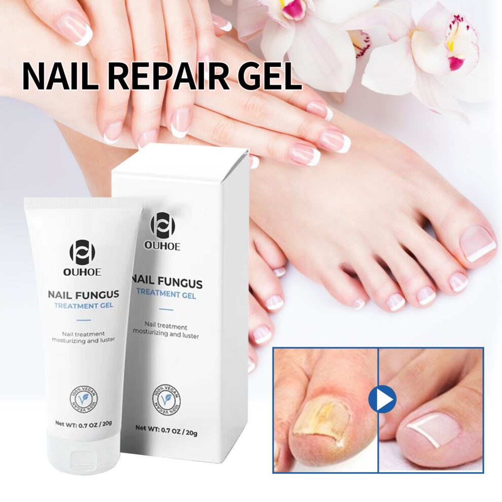 OUHOE Natural Nail Care Gel - Gentle Daily Care for Soft Shiny Nails - Image 2