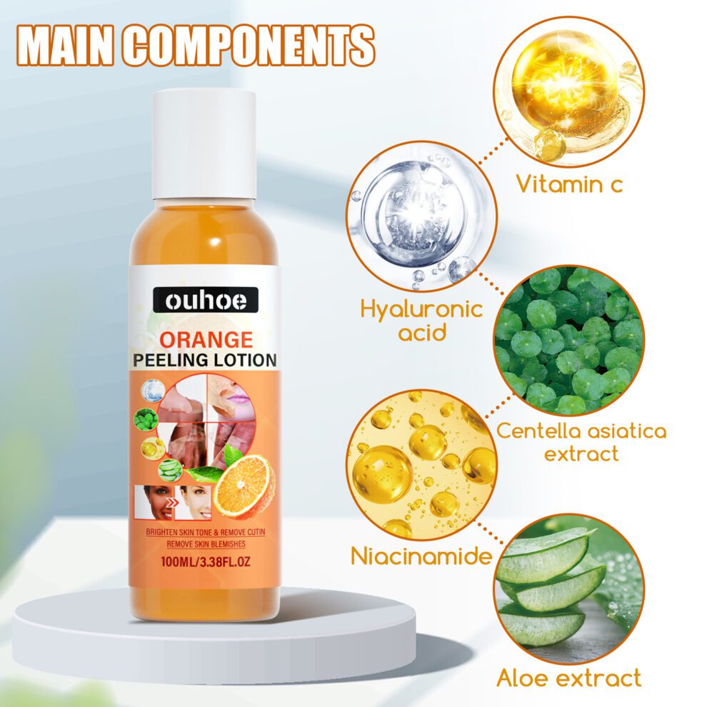 OUHOE Natural Orange Peel Body Lotion - Daily Glow & Moisturize - Image 4