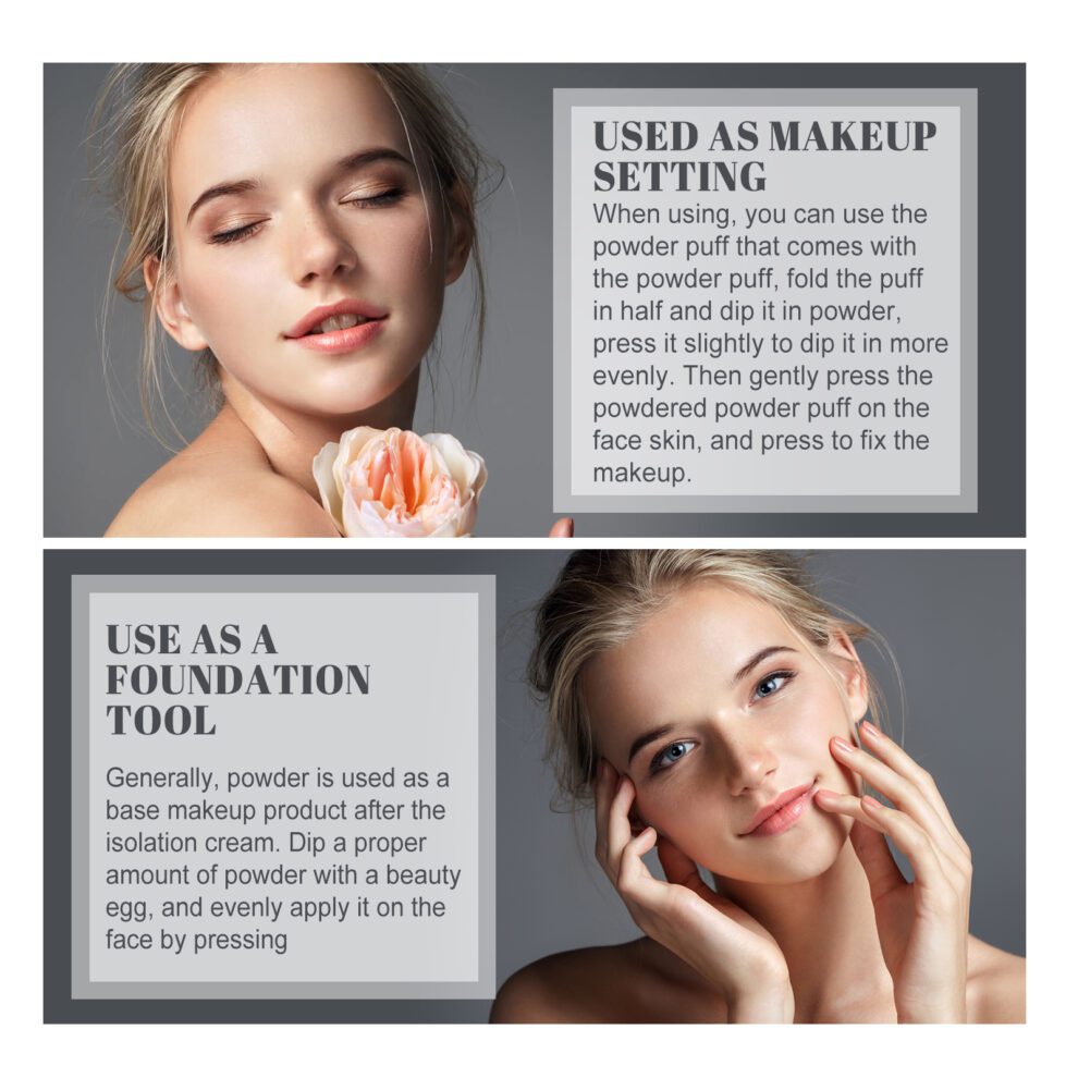 OUHOE Natural Setting Powder - Gentle Daily Care for Smooth, Breathable Makeup - Image 8