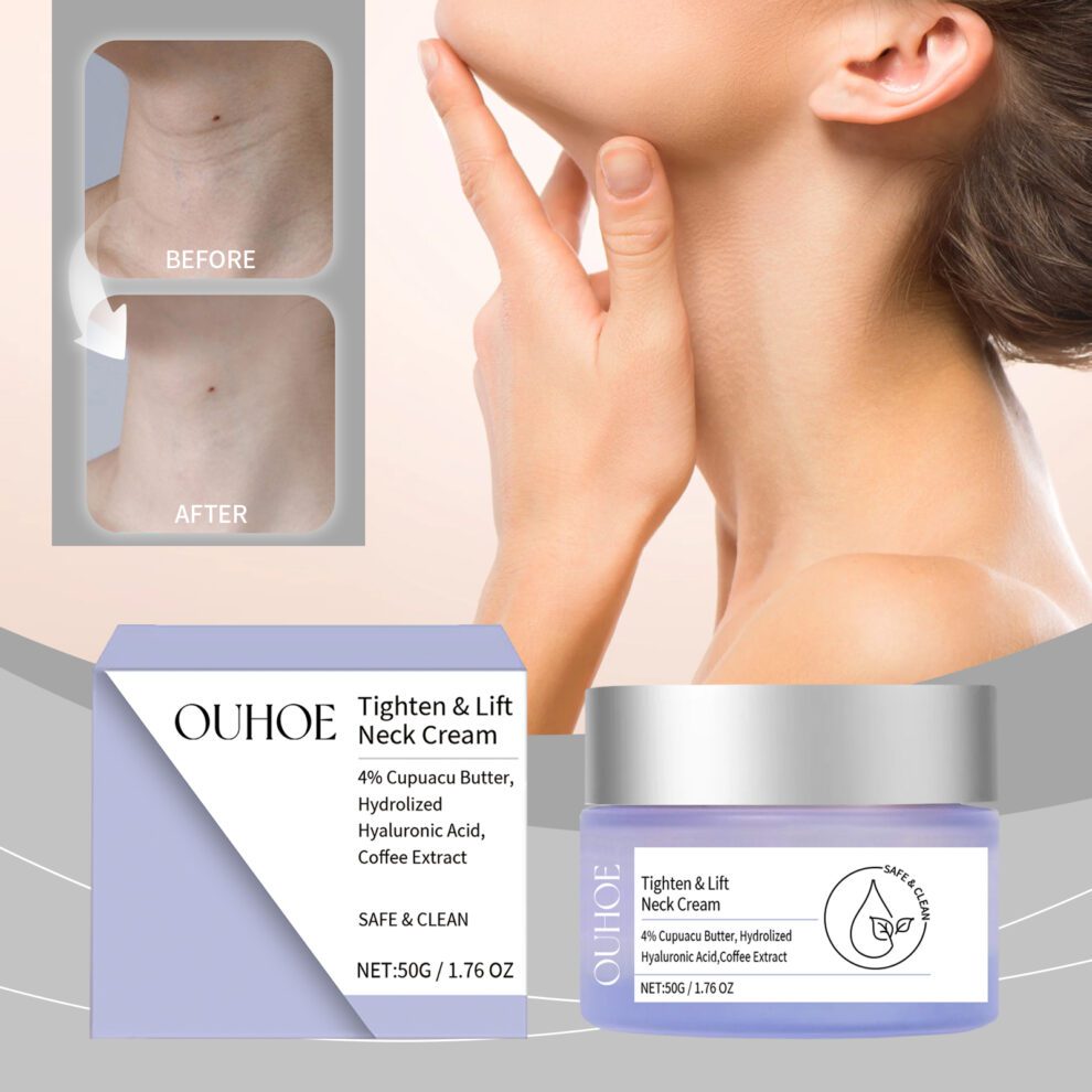 OUHOE Neck Cream with Cacao Butter - Daily Nourish & Soft Glow - Image 2