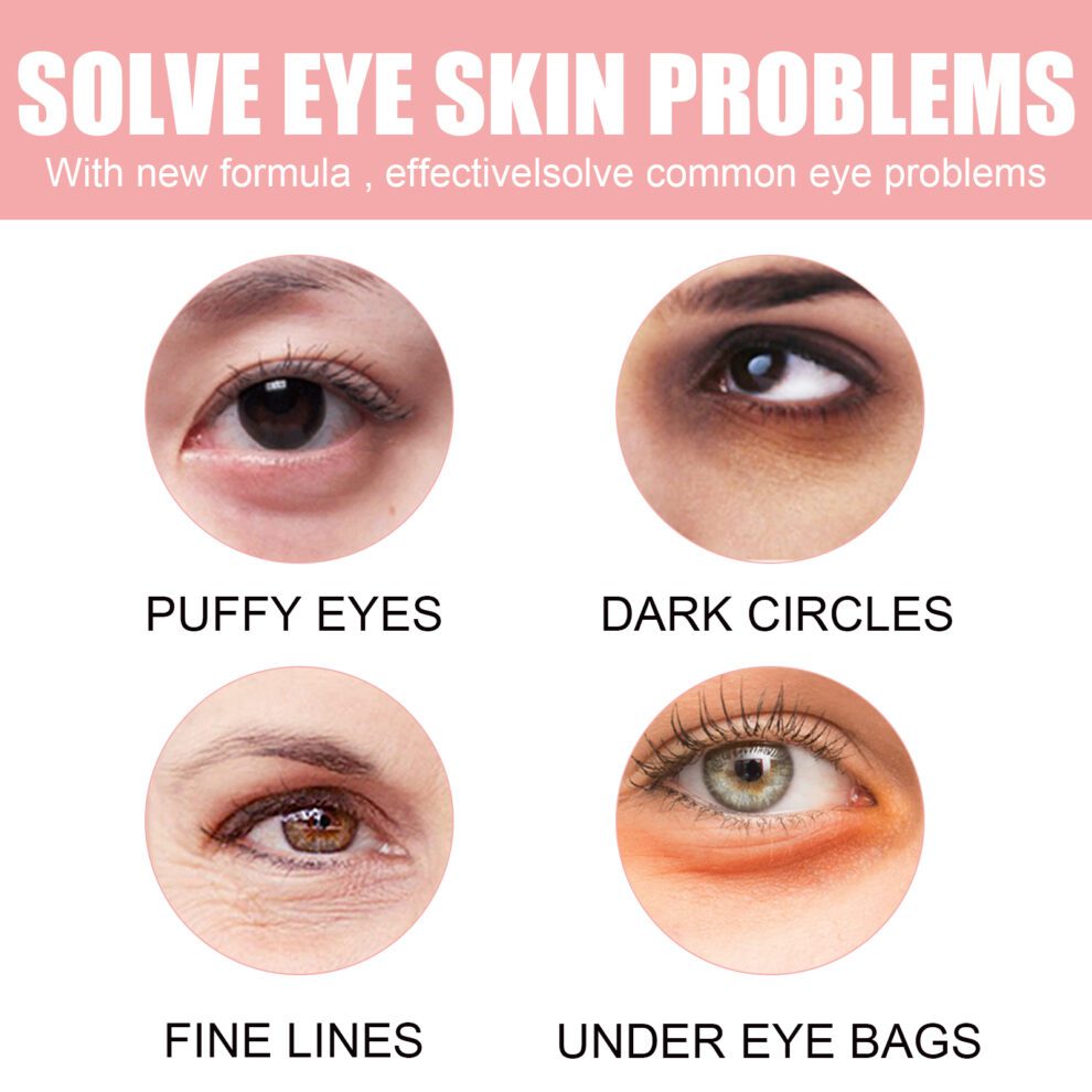 OUHOE Pink Rose Eye Mask: Hydrate & Brighten Daily Eye Care - Image 3