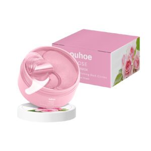 OUHOE Pink Rose Eye Mask: Hydrate & Brighten Daily Eye Care