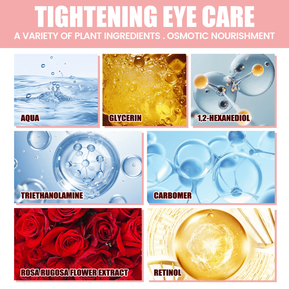 OUHOE Pink Rose Eye Mask: Hydrate & Brighten Daily Eye Care - Image 5