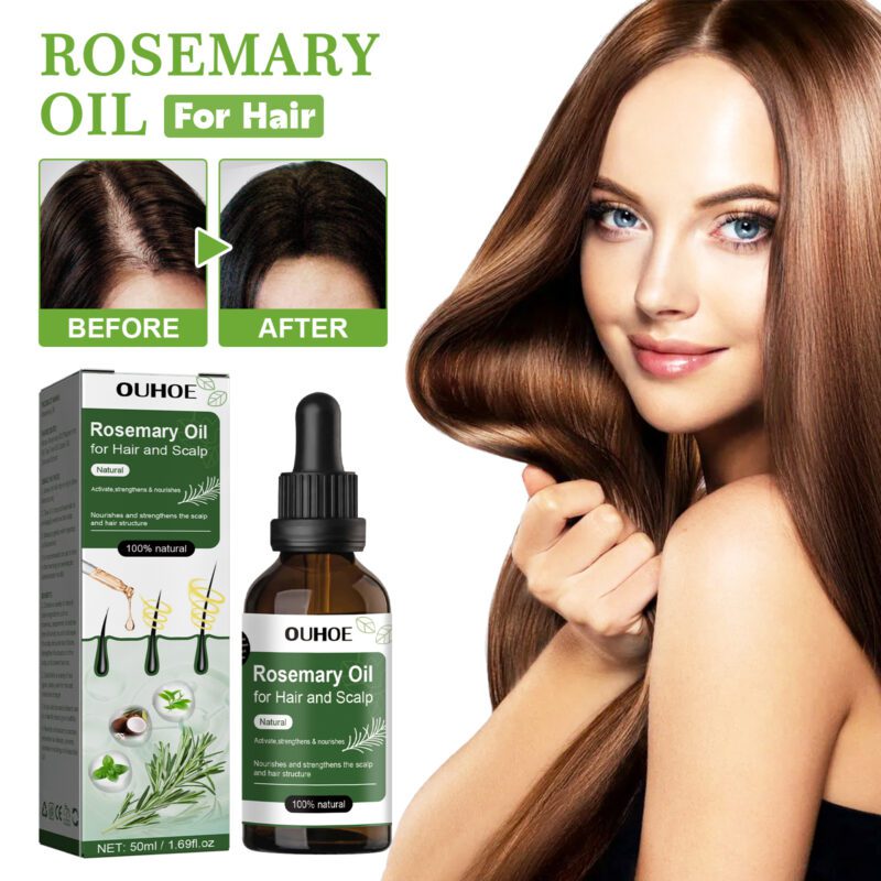 OUHOE Rosemary Hair Oil - Gentle Daily Care for Shiny, Healthy Tresses - Image 2