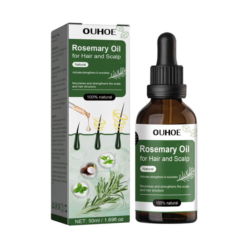 OUHOE Rosemary Hair Oil - Gentle Daily Care for Shiny, Healthy Tresses