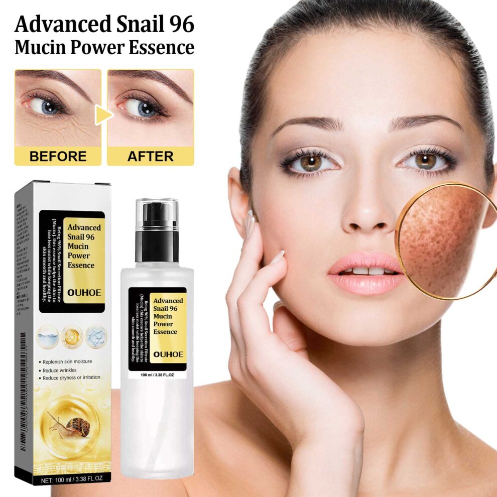 OUHOE Snail 96 Collagen Essence - Gentle Daily Glow & Moisture - Image 2