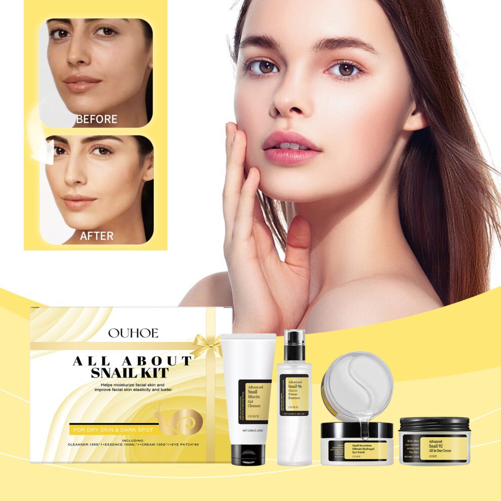 OUHOE Snail Gift Box: Natural Daily Care for Soft, Hydrated Skin - Image 2