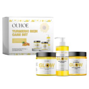 OUHOE Turmeric Daily Care Set – Natural Hydration for Soft, Glowing Skin