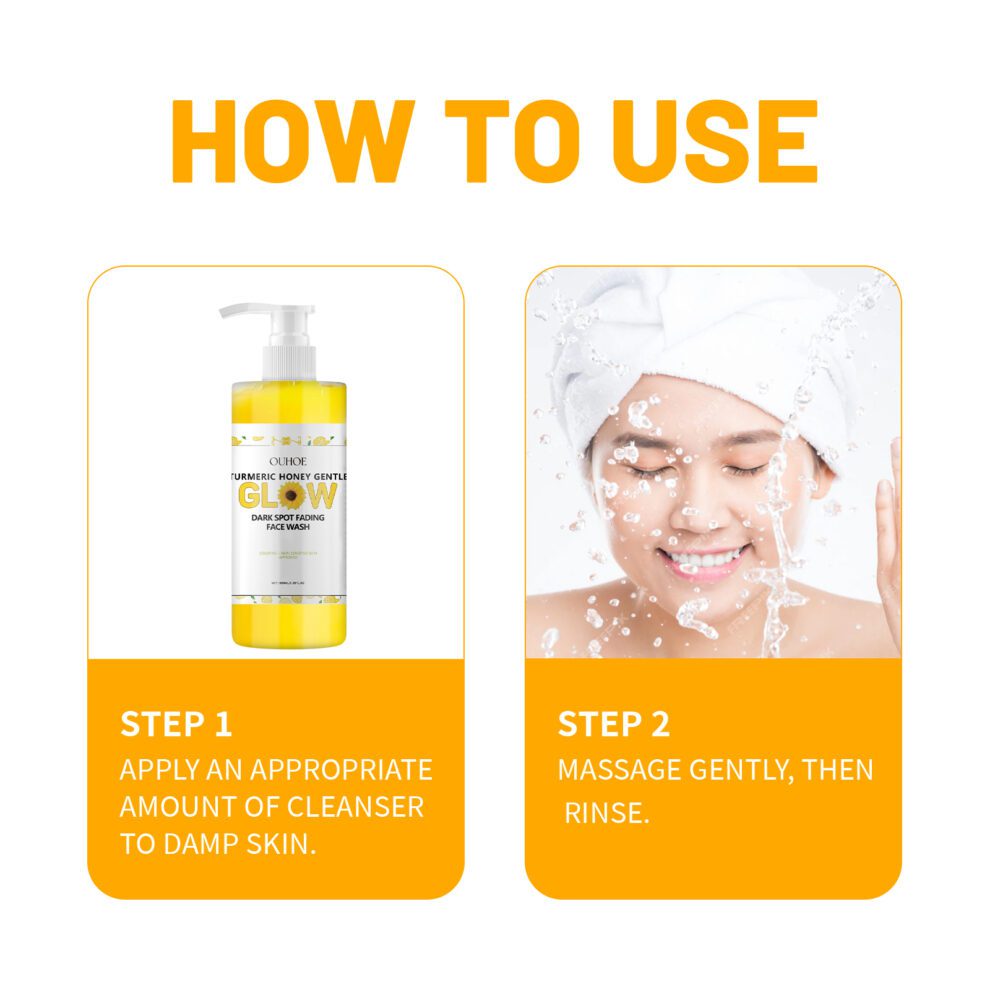 OUHOE Turmeric Daily Care Set – Natural Hydration for Soft, Glowing Skin - Image 5