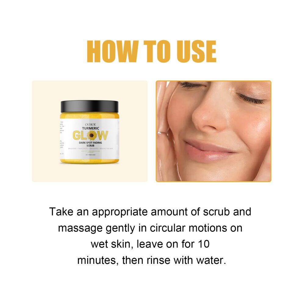 OUHOE Turmeric Daily Care Set – Natural Hydration for Soft, Glowing Skin - Image 6