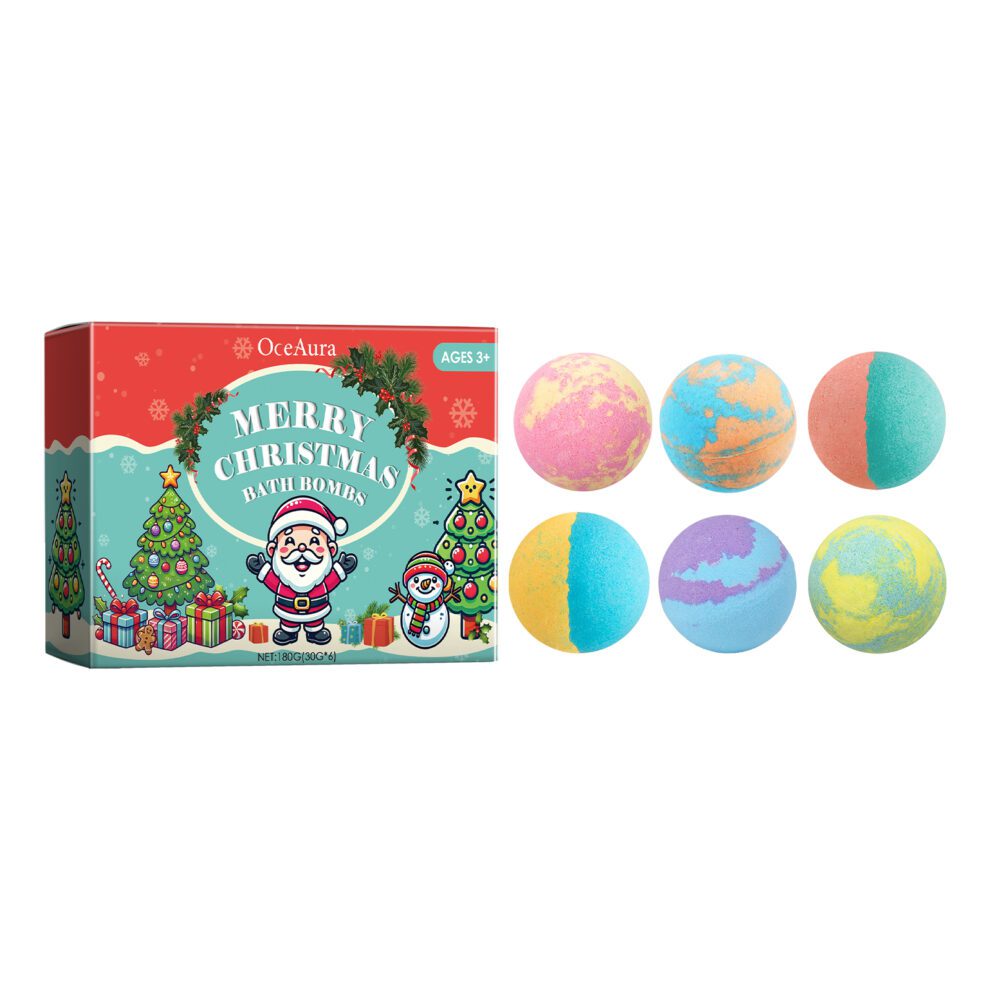 OceAura Christmas Bath Bomb - Fragrant Natural Plant Daily Care Delight