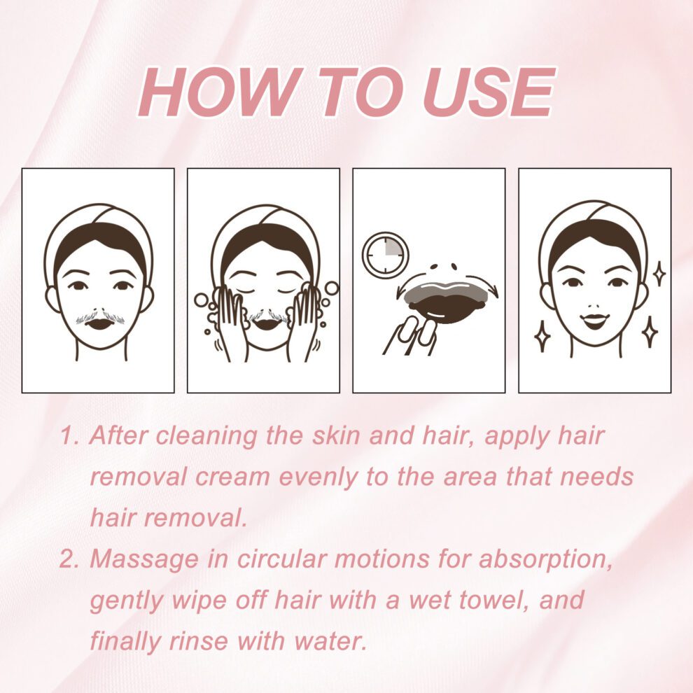 Ouhoe Peach Gentle Daily Care Hair Removal Cream for Smooth Skin - Image 6