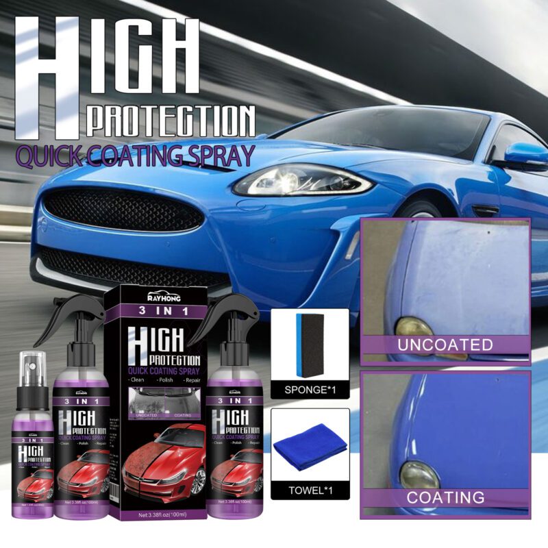 Rayhong 3-in-1 Car Shine Spray – Daily Care & Natural Glow - Image 2