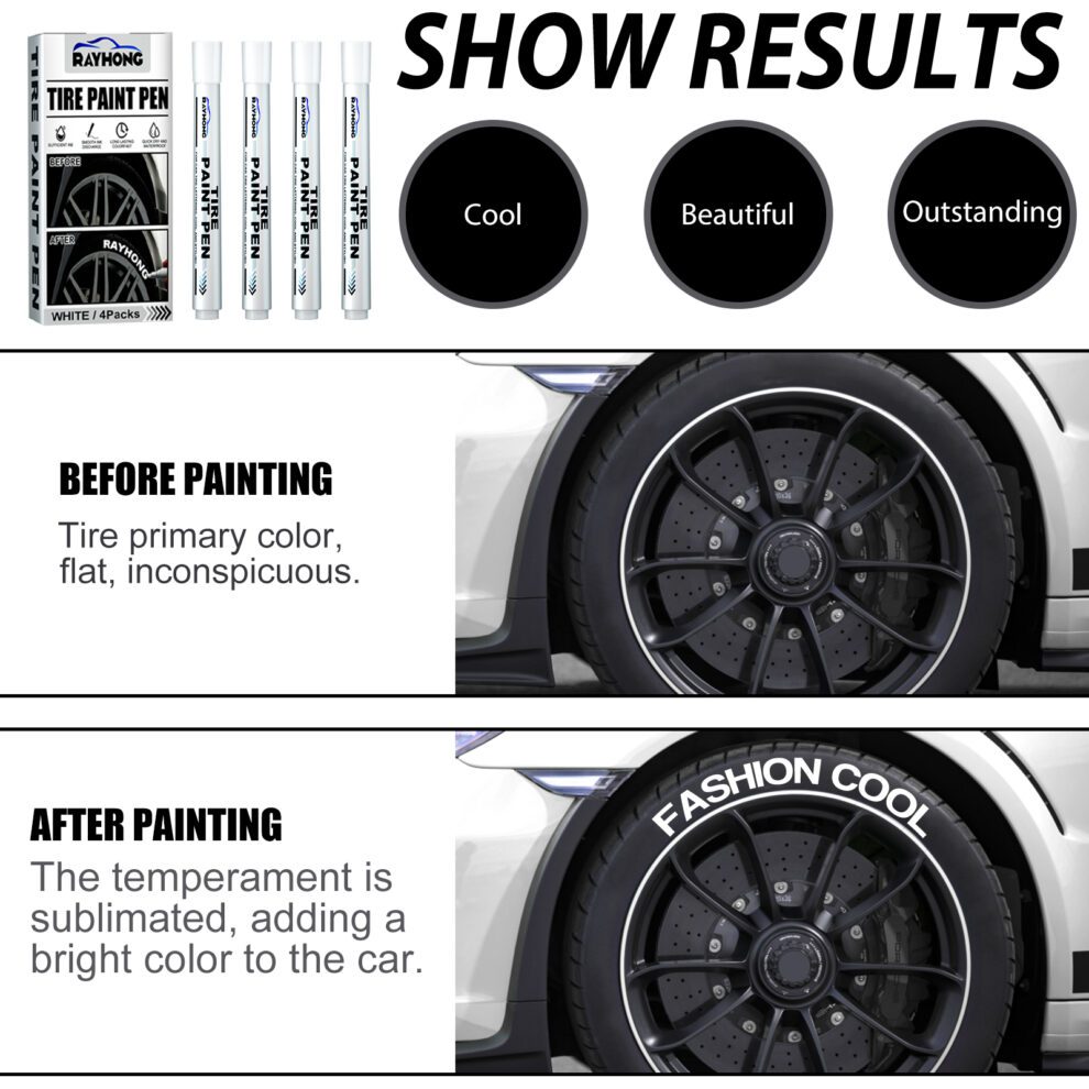 Rayhong Car Tire Paint Pen - Vibrant Daily Care Decor for Tires - Image 3
