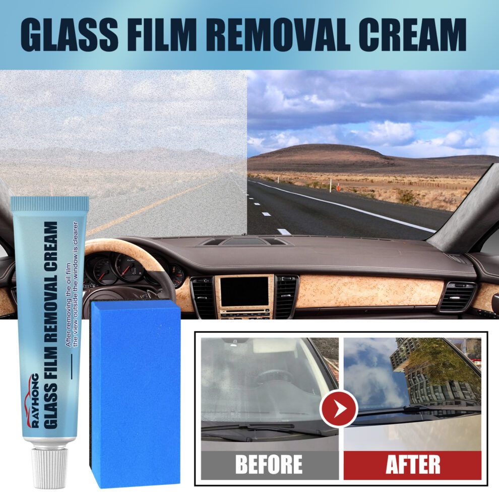 Rayhong Glass Oil Film Remover - Daily Care Cream for Sparkling Shine - Image 2