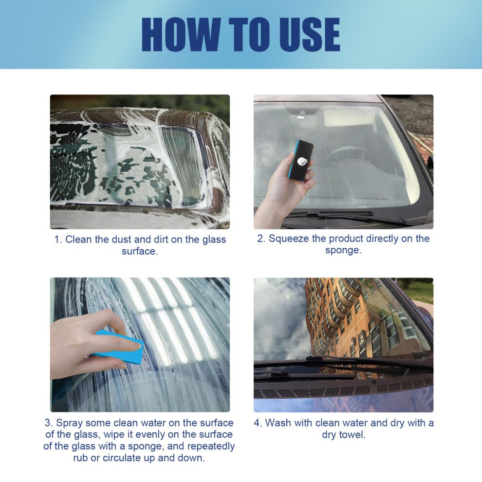 Rayhong Glass Oil Film Remover - Daily Care Cream for Sparkling Shine - Image 5