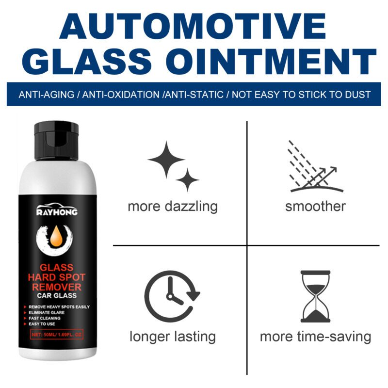 Rayhong Glass Shine Polish - Daily Care for Car & Home Glass - Image 3