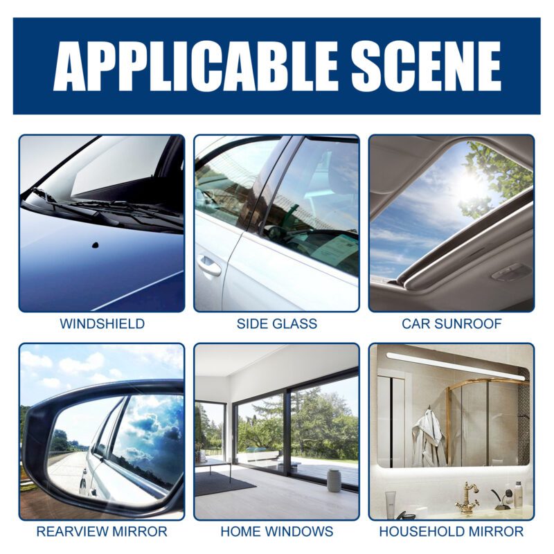 Rayhong Glass Shine Polish - Daily Care for Car & Home Glass - Image 5
