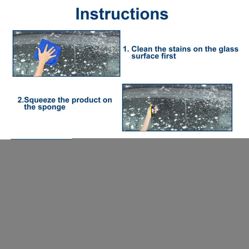 Rayhong Glass Shine Polish - Daily Care for Car & Home Glass - Image 6
