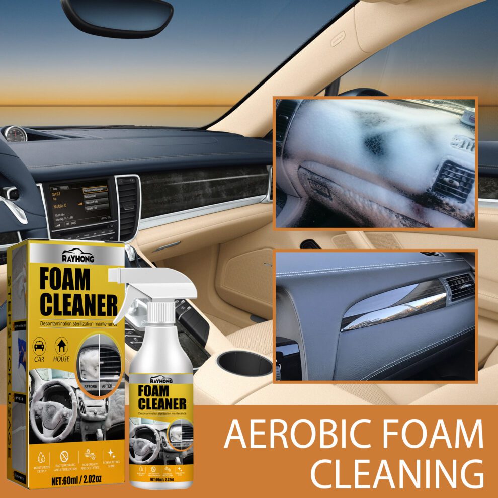 Rayhong Natural Foam Cleaner - Gentle Daily Care for Car Interiors - Image 2