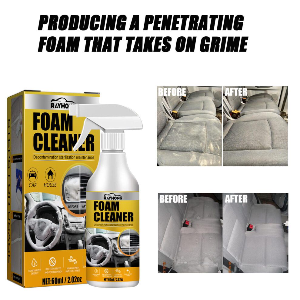 Rayhong Natural Foam Cleaner - Gentle Daily Care for Car Interiors - Image 3