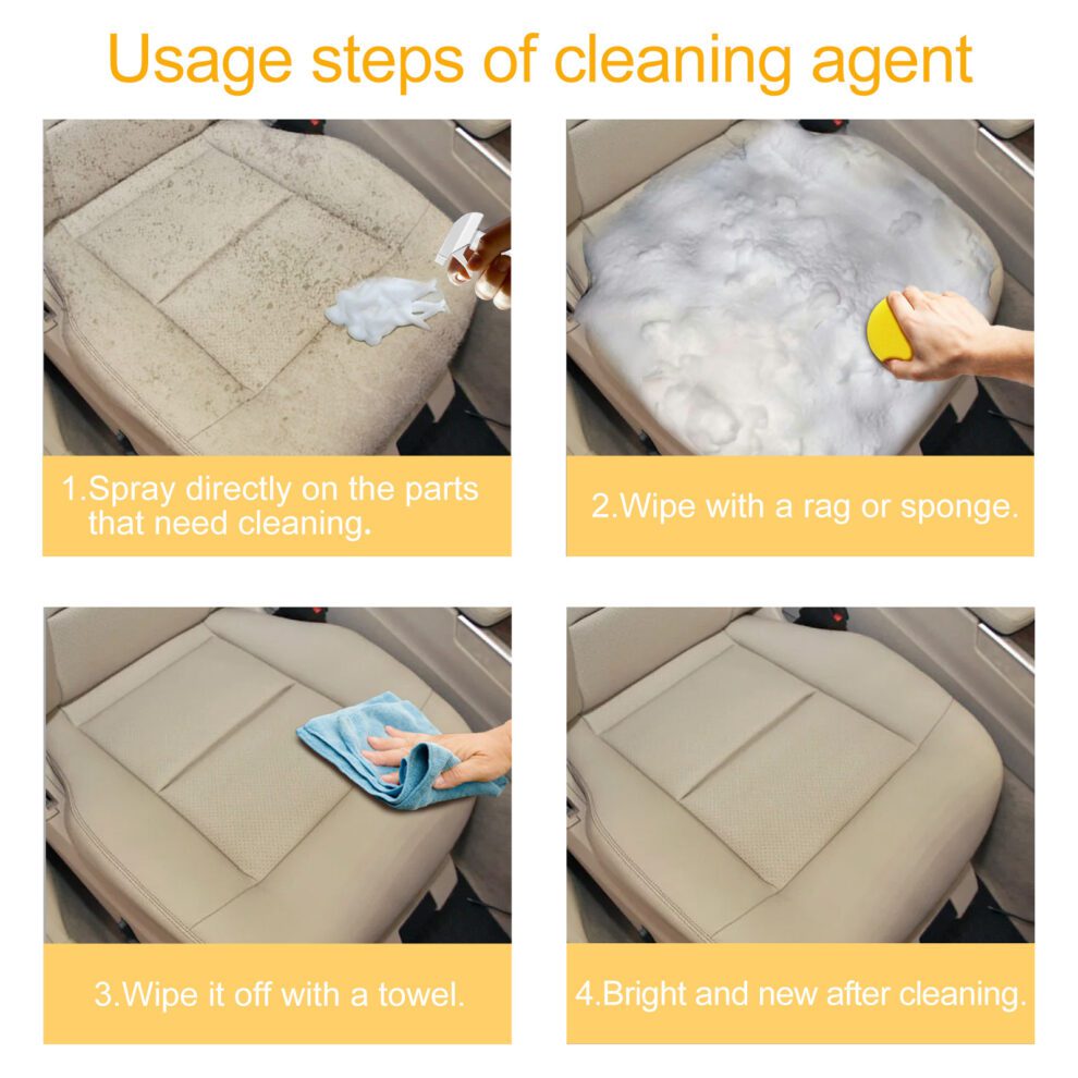 Rayhong Natural Foam Cleaner - Gentle Daily Care for Car Interiors - Image 5