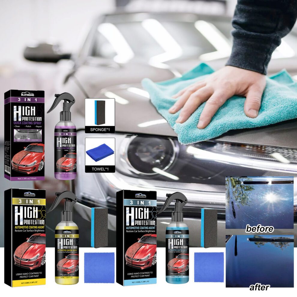 Rayhong Purple 3-in-1 Car Care: Daily Shine & Protect - Image 2