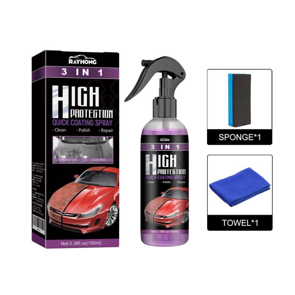 Rayhong Purple 3-in-1 Car Care: Daily Shine & Protect