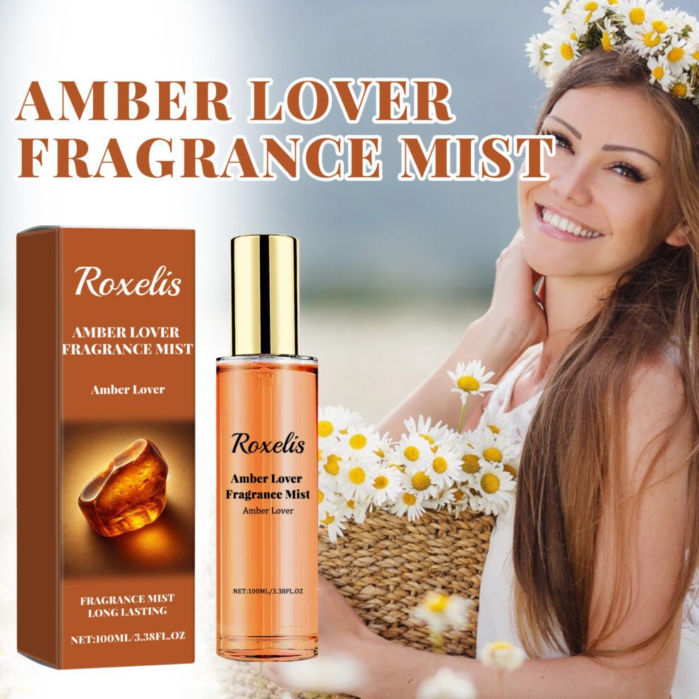 Roxelis Amber Lover Mist: Fresh Natural Daily Scent for Couples - Image 2